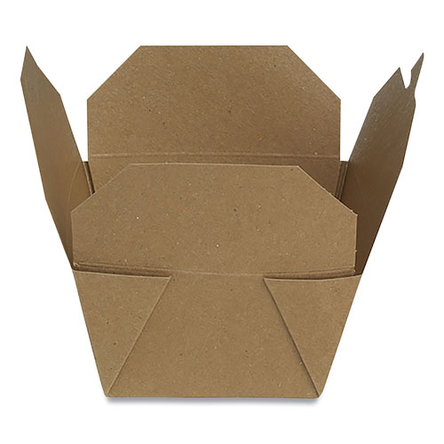 Dixie Reclosable One-Piece Natural-Paperboard Take-Out Box, 4.5 x 5 x 2.5, Brown, 450/Carton
