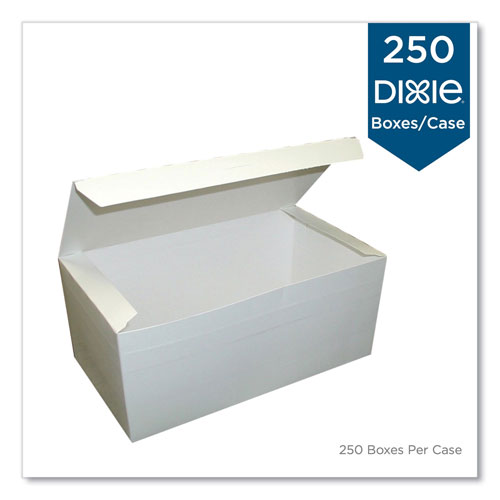 Dixie Tuck-Top One-Piece Paperboard Take-Out Box, 9 x 5 x 4.5, White, 250/Carton