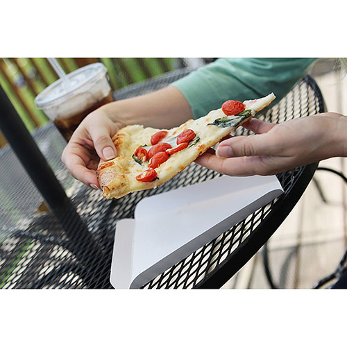 SEPG Southern Champ Pizza Wedge Trays - Serving, Pizza - White - Paper Body - 500 / Carton