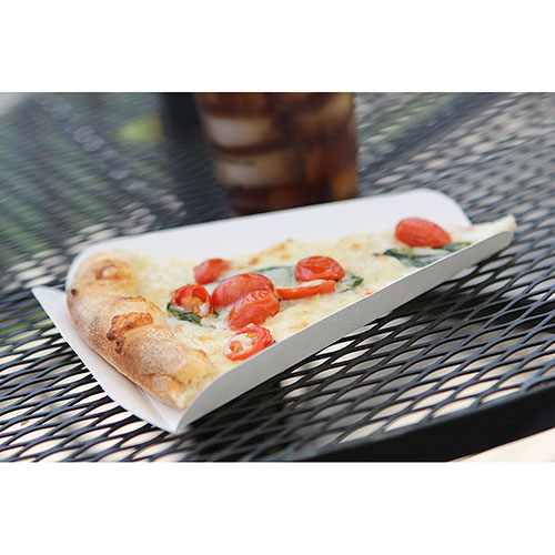 SEPG Southern Champ Pizza Wedge Trays - Serving, Pizza - White - Paper Body - 500 / Carton