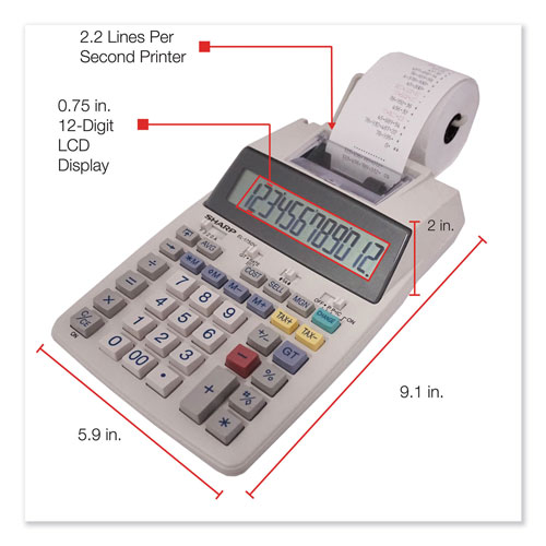 Sharp EL-1750 Desktop Printing Calculator