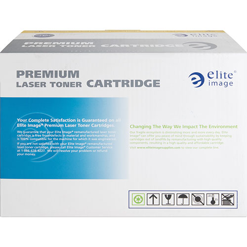Elite Image Remanufactured MICR Toner Cartridge, Alternative for HP 27A (C4127A), Laser, 10000 Pages, Black, 1 Each