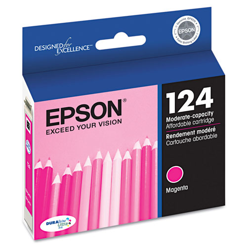 Epson T124320S (124) DURABrite Ultra Ink, Magenta