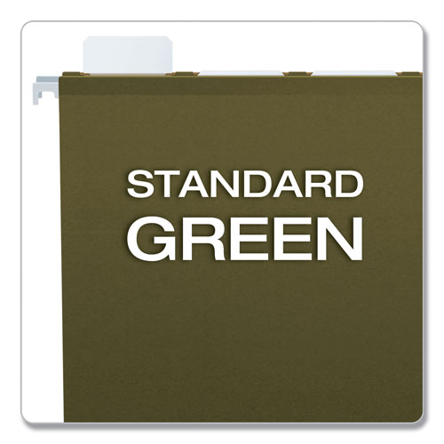 Pendaflex Ready-Tab Reinforced Hanging File Folders, Letter Size, 1/3-Cut Tab, Standard Green, 25/Box