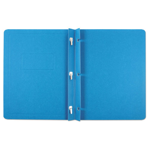 Oxford Report Cover, 3 Fasteners, Panel and Border Cover, Letter, Light Blue, 25/Box
