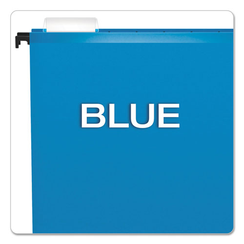 Pendaflex SureHook Hanging Folders, Legal Size, 1/5-Cut Tab, Blue, 20/Box