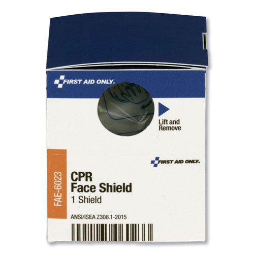 First Aid Only SmartCompliance CPR Face Shield & Breathing Barrier, Plastic, One Size Fits Most