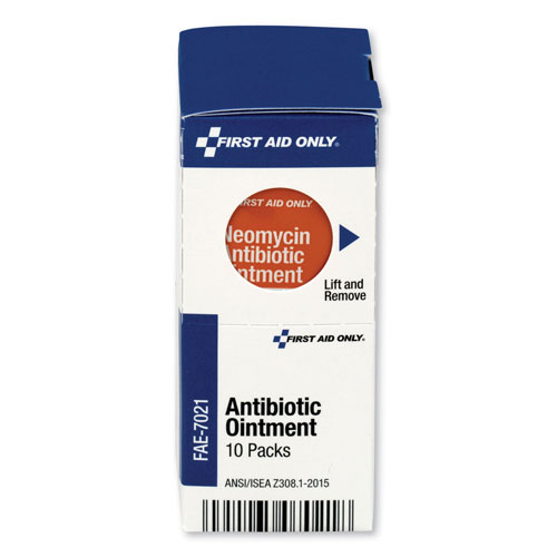 First Aid Only SmartCompliance Antibiotic Ointment, 10 Packets/Box