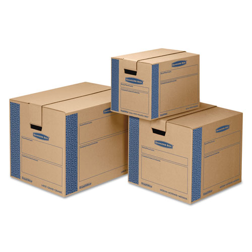 Fellowes SmoothMove Prime Moving & Storage Boxes, Regular Slotted Container (RSC), 24