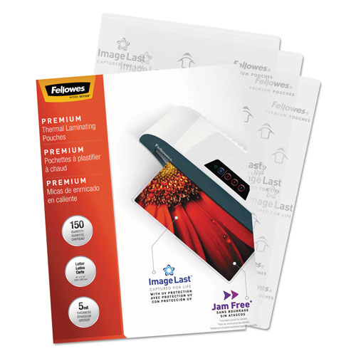 Fellowes ImageLast Laminating Pouches with UV Protection, 5 mil, 9