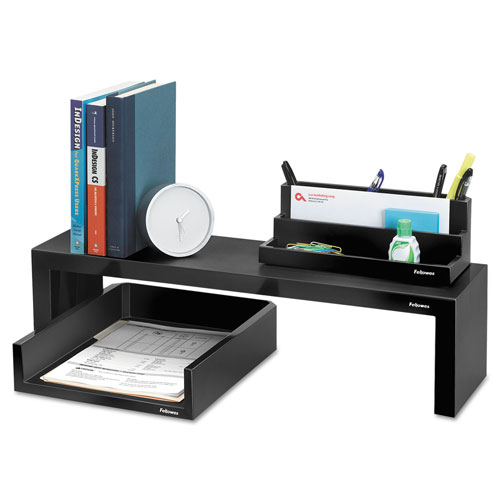 Fellowes Designer Suites™ Shelf, 26 x 7 x 6 3/4, Black Pearl