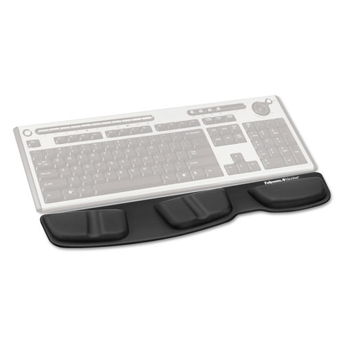 Fellowes Memory Foam Keyboard Palm Support, 13 3/4 x 3 3/8, Black