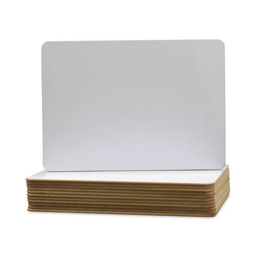 Flipside Dry Erase Board, 7 x 5, White, 12/Pack