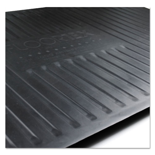 Floortex AFS-TEX 2000 Anti-Fatigue Mat, Rectangle, 16 x 24, Midnight Black