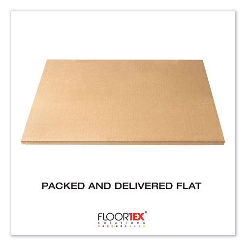 Floortex Cleartex MegaMat Heavy-Duty Polycarbonate Mat for Hard Floor/All Carpet, 46 x 53, Clear