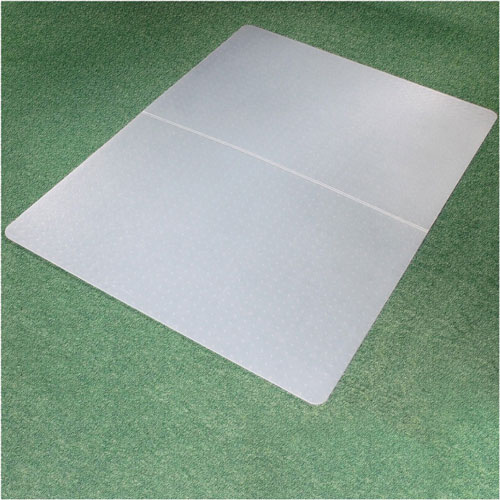 Floortex Ecotex Polypropylene Rectangular Foldable Chair Mat for Carpets, 35 x 46, Translucent