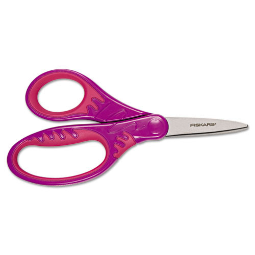 Fiskars Softgrip Scissors for Kids, Pointed Tip, 5