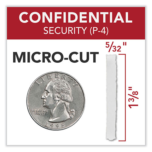 GBC® Momentum X18-22 Micro-Cut P-4 Anti-Jam Shredder, 18 Manual Sheet Capacity