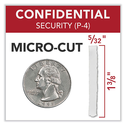 GBC® Momentum X22-23 Micro-Cut P-4 Anti-Jam Shredder, 22 Manual Sheet Capacity