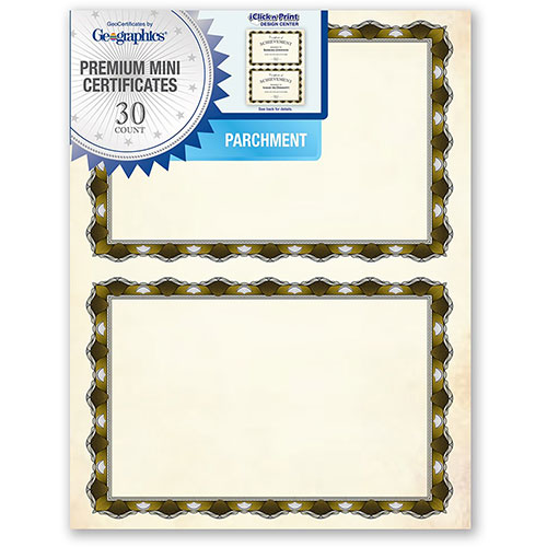 Geographics Certificate Holder - 15 Sheet Capacity - Assorted - 30 / Pack