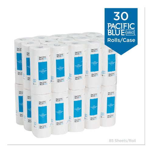 Pacific Blue Select Perforated Paper Towel, 8 4/5x11,White, 85/Roll, 30 Rolls/CT