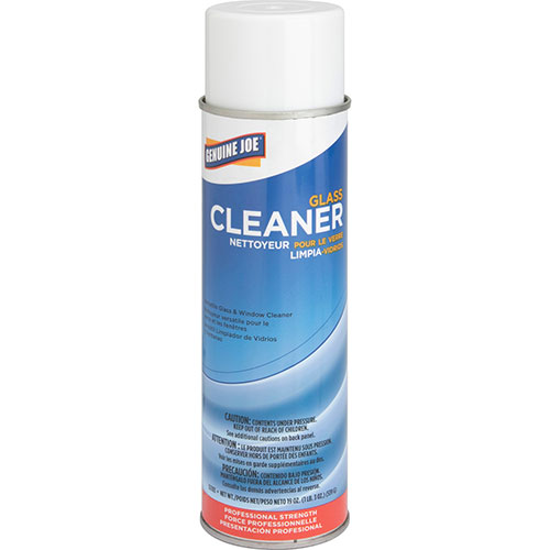 Genuine Joe Glass and Multi-Surface Cleaner, Aerosol Can, 19 oz., 12/CT