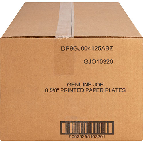Genuine Joe Paper Plates, Soak-Proof, 9