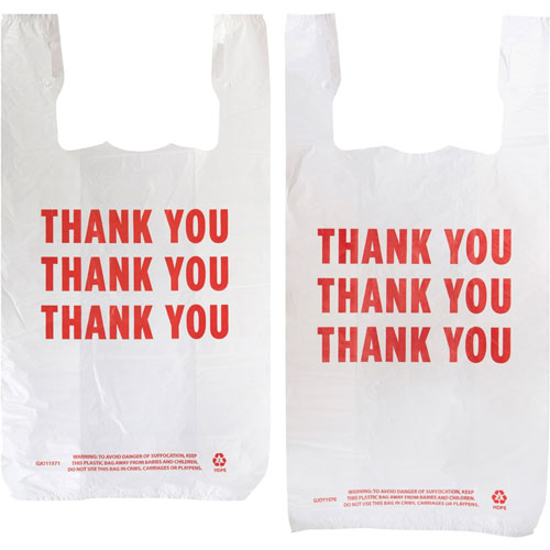 Genuine Joe THANK YOU Plastic Bags - 11