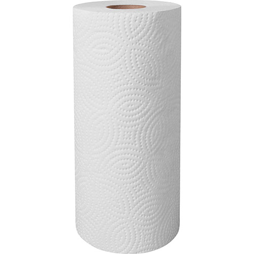 Genuine Joe Kitchen Paper Towels - 2 Ply - 140 Sheets/Roll - White - 24 Rolls / Carton