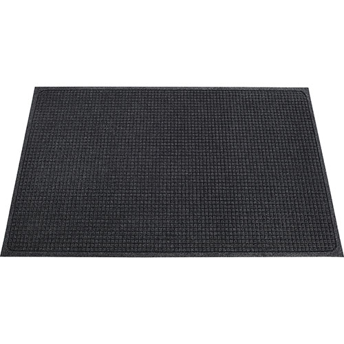 Genuine Joe Eternity Rubber Floor Mat, 2' x 3', Gray