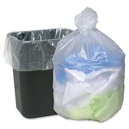 Genuine Joe Economy Translucent Trash Bags, 10 Gallon, Case of 1,000