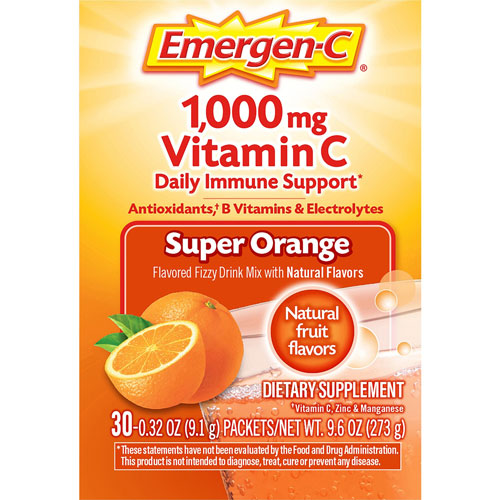 GlaxoSmithKline Super Orange Vitamin C Drink Mix - For Immune Support - Super Orange - 1 / Each