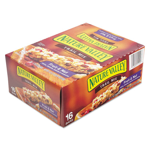 Nature Valley® Granola Bars, Chewy Trail Mix Cereal, 1.2oz Bar, 16/Box