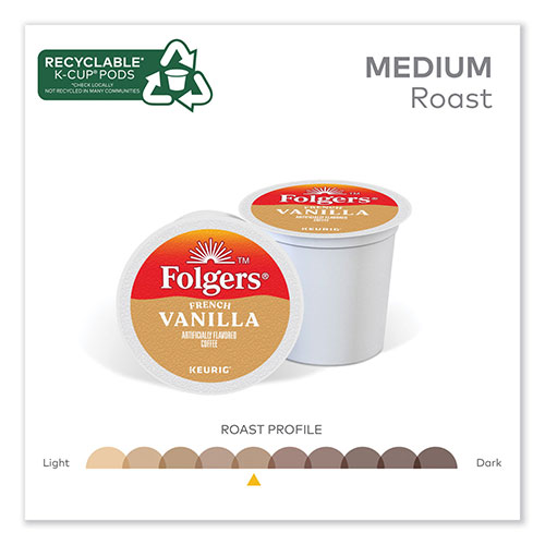 Folgers French Vanilla Coffee K-Cups, 24/Box