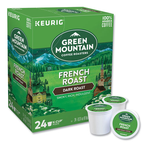 Green Mountain French Roast Coffee K-Cups, 24/Box