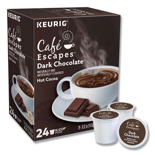 Cafe Escapes® Café Escapes Dark Chocolate Hot Cocoa K-Cups, 24/Box
