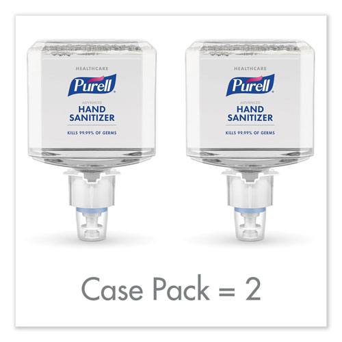 Purell Healthcare Advanced Hand Sanitizer Foam, 1200 mL, Clean Scent, For ES6 Dispensers, 2/Carton