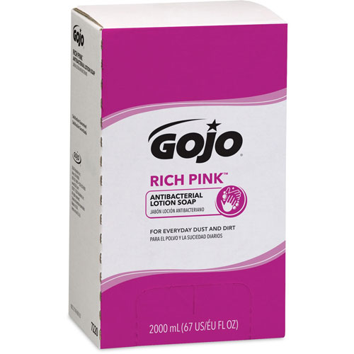 Gojo Lotion Soap, Antibacterial, 2000mL, Citrus Scent, Pink
