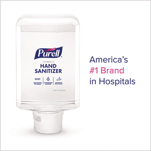 Purell Advanced Hand Sanitizer Foam, For ES10 Automatic Dispenser, 1,200 mL Refill, Citrus Scent, 2/Carton