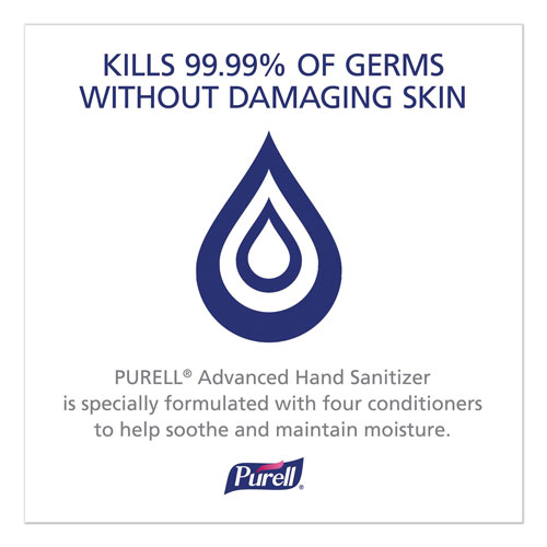Purell Premoistened Hand Sanitizing Wipes, Cloth, 5 3/4