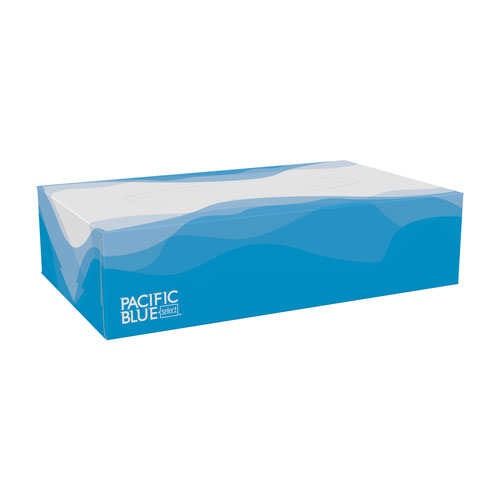 Pacific Blue Select 2-Ply Facial Tissue by GP Pro (Georgia-Pacific), Flat Box, 2 Ply, 100 Sheet, White