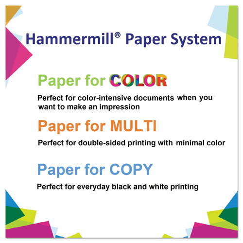 Hammermill Premium Color Copy Print Paper, 100 Bright, 28lb, 8.5 x 14, Photo White, 500/Ream