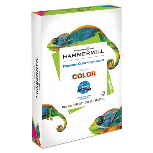 Hammermill Premium Color Copy Cover, 100 Bright, 80lb, 17 x 11, 250/Pack