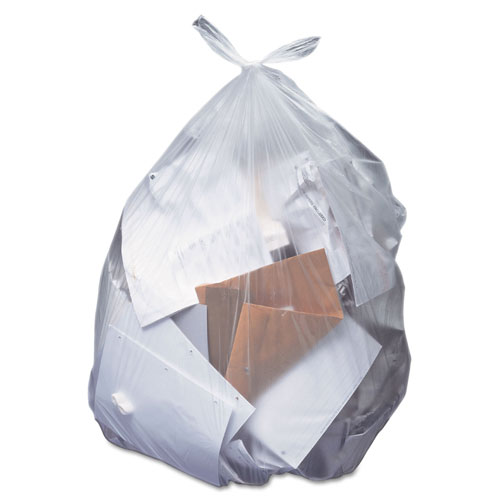 Heritage Bag Linear Low-Density Can Liners, 30 gal, 0.65 mil, 30" x 36", Clear, 250/Carton