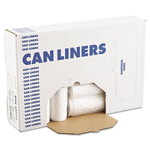 Heritage Bag High-Density Can Liners with AccuFit Sizing, 23 gal, 14 microns, 29" x 45", Natural, 250/Carton
