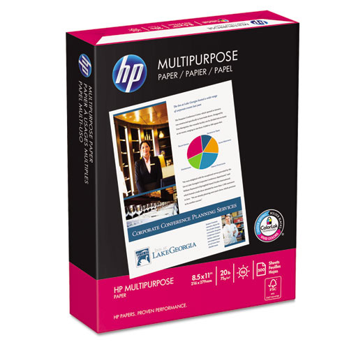 HP Multipurpose Paper, White, 20 lb., 8 1/2 x 11