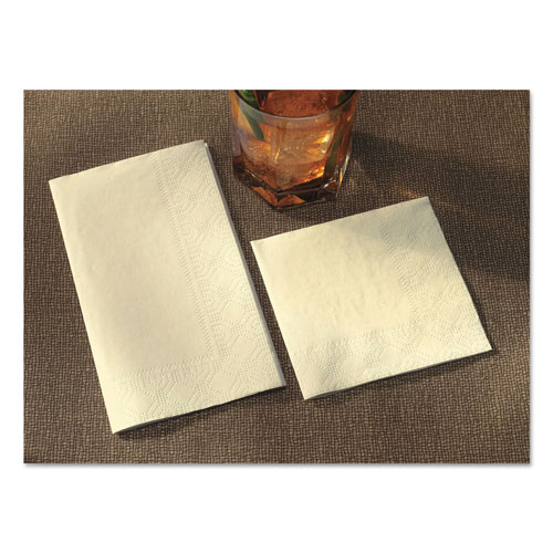 Hoffmaster Dinner Napkins, 2-Ply, 15 x 17, White, 1000/Carton