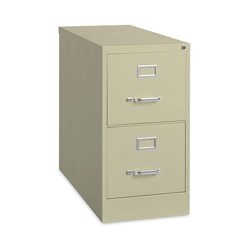Hirsh Vertical Letter File Cabinet, 2 Letter-Size File Drawers, Putty, 15 x 26.5 x 28.37