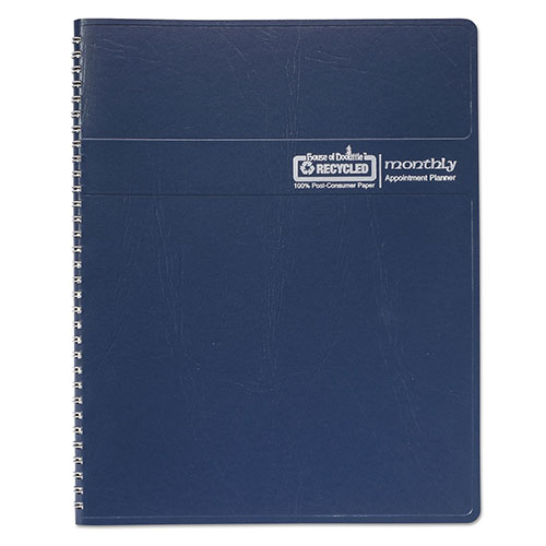 House Of Doolittle 14-Month Recycled Ruled Monthly Planner, 11 x 8.5, Blue Cover, 14-Month (Dec to Jan): 2023 to 2025
