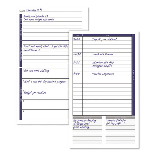 House Of Doolittle Productivity and Goal Non-Dated Planner, 9 1/4 x 6 1/4, Blue
